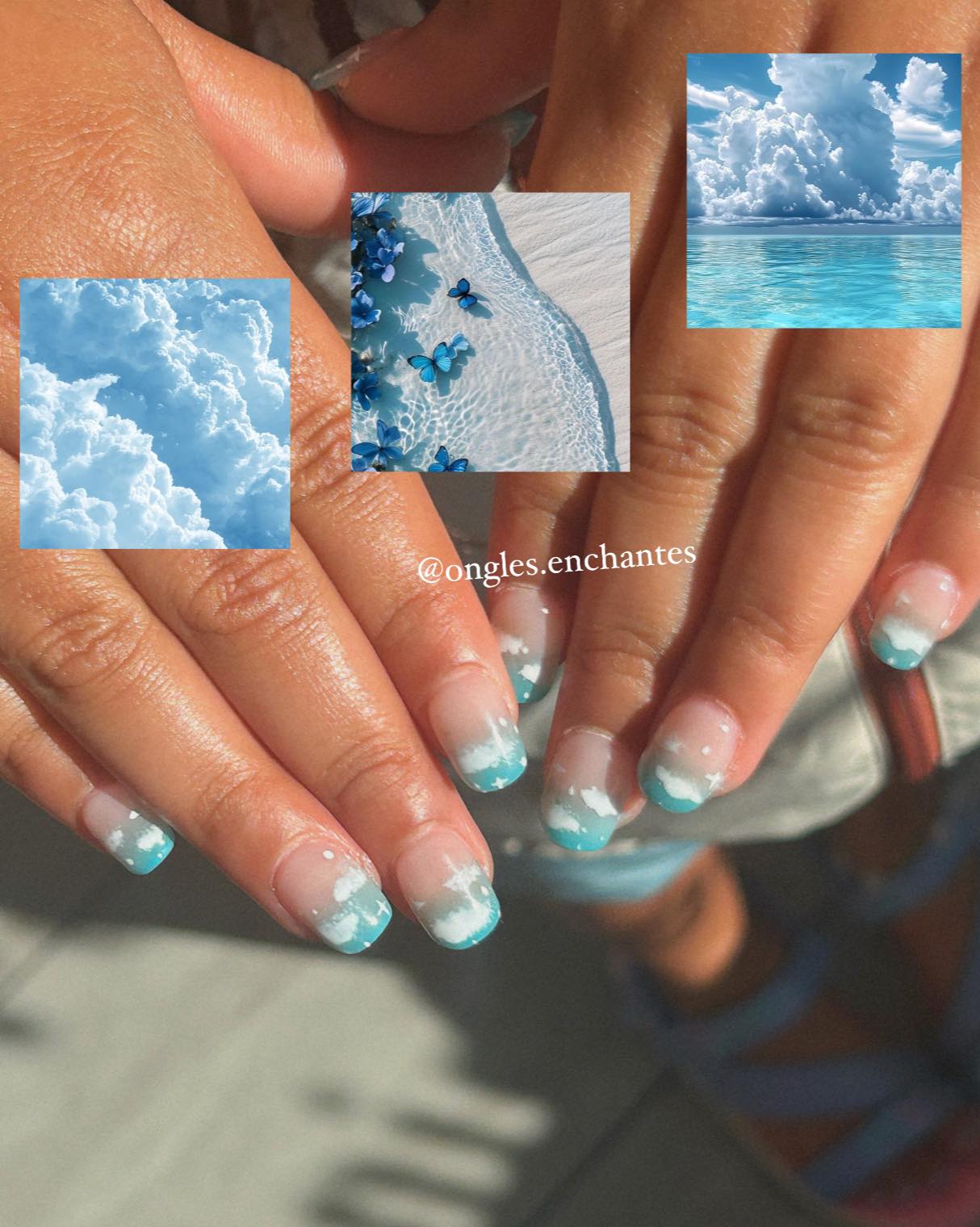 Elegant manicure with nail art